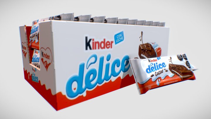 3D model Kinder Bueno White VR / AR / low-poly