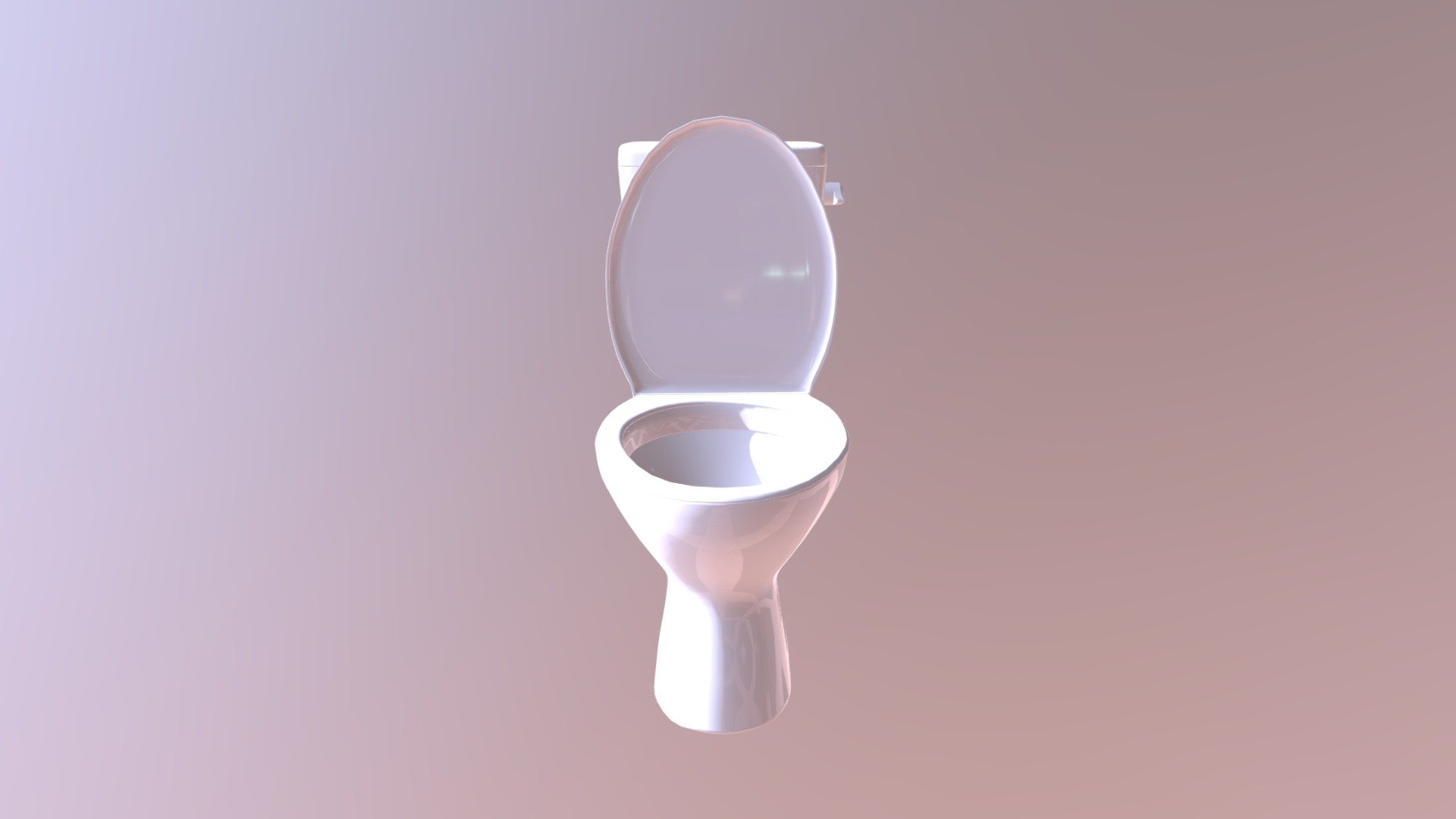 Zenit Toilet With Side Flush Lid Up