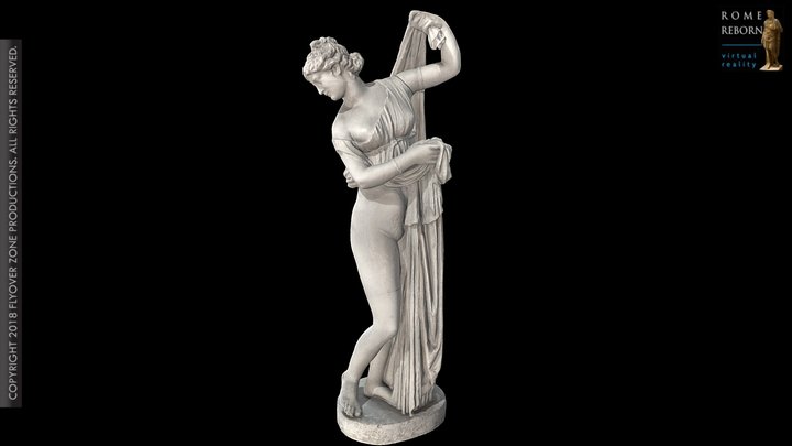 3D rendering of Aphrodite Kallipygos