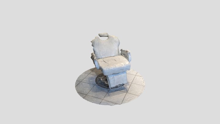 The Barber Chair of GR8 Mixtape 3D Model