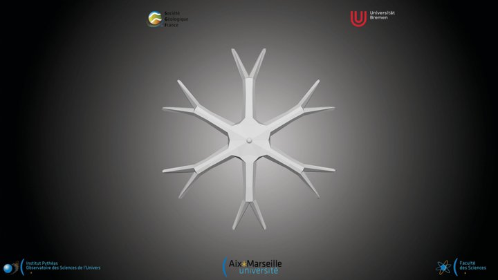 Nannofossile - Discoaster exilis – Kostenloses 3D-Modell STL
