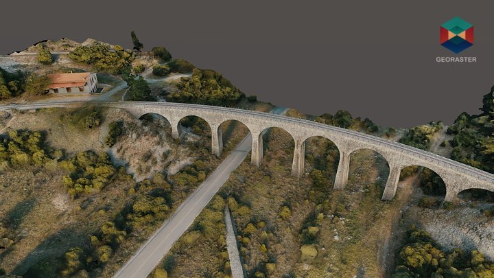 RAILROAD BRIDGE 3D Model
