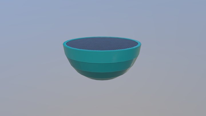 Low Poly Fitness Half Ball 3D Model