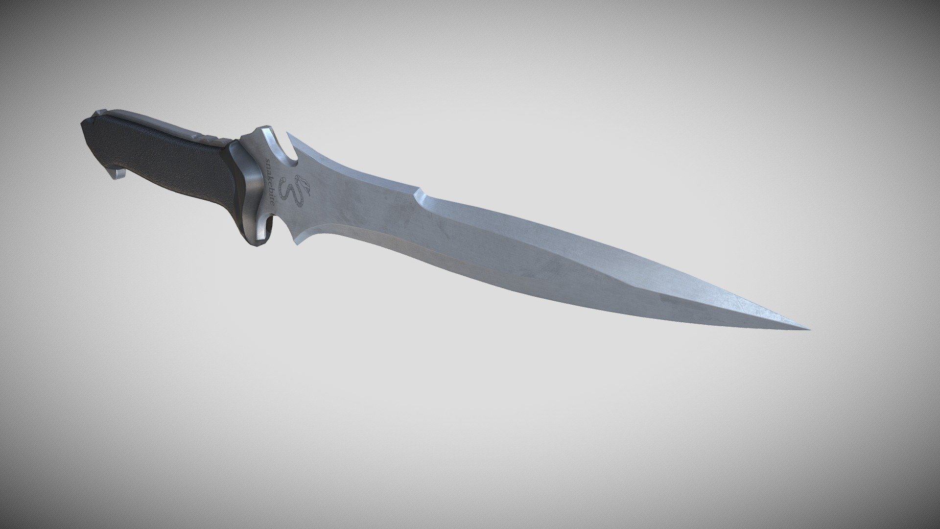 3MF file Krauser's Knife (Fighting Knife) from Residual Evil 4 🔪・3D print  object to download・Cults