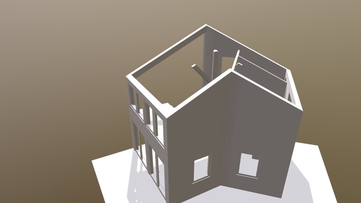 House in Bottna (open) 3D Model