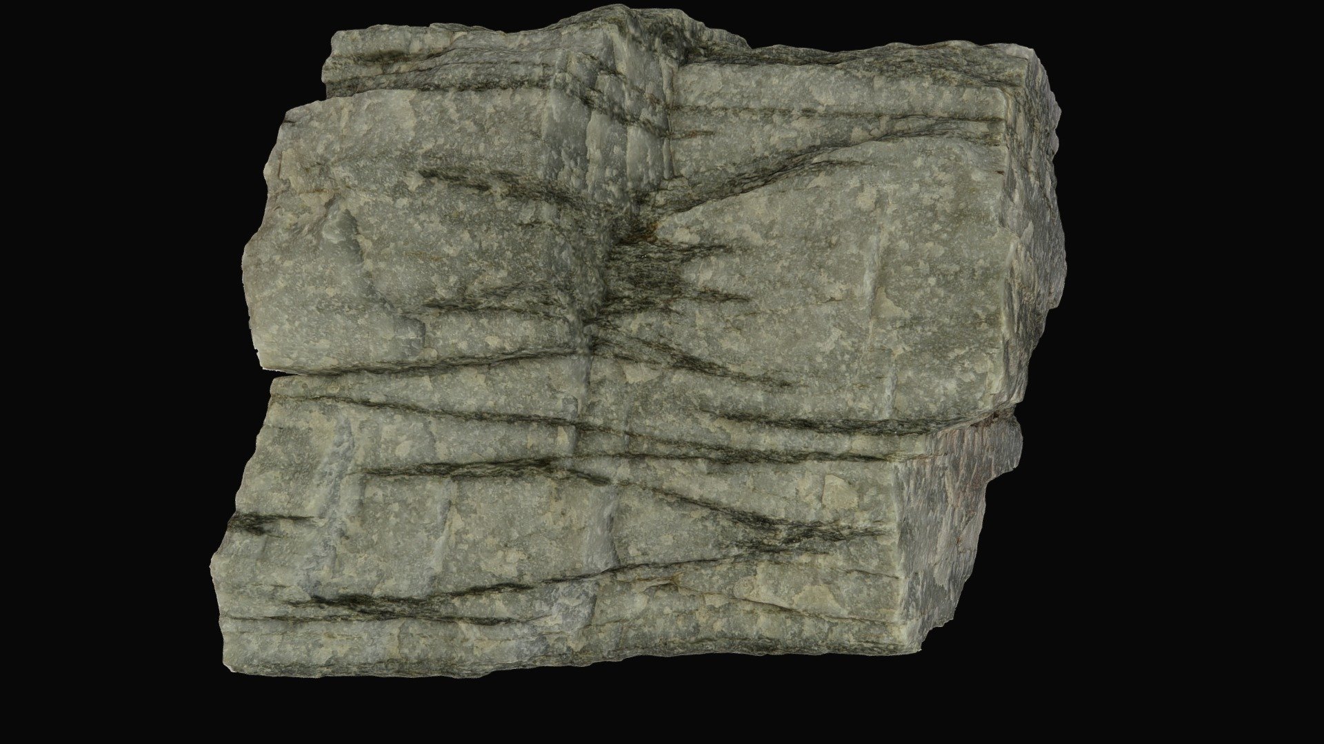 Folded micaschist, USA