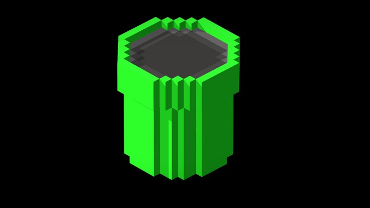 Mario Pipe 3D Model