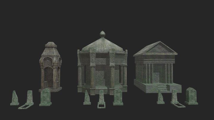 Hellbringers_cemetery_assetpack 3D Model