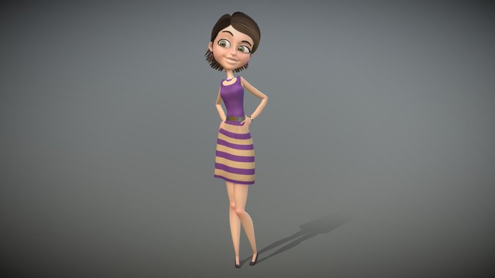 Young Mom 3D Model