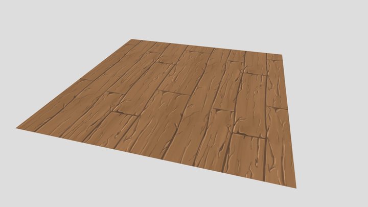 Seamless Wood Texture 3D Model