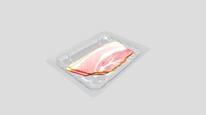 Gold Bacon (Open) 3D Model