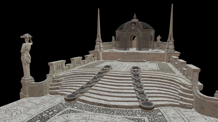 1916 Barge — Virtual Vizcaya 3D Model
