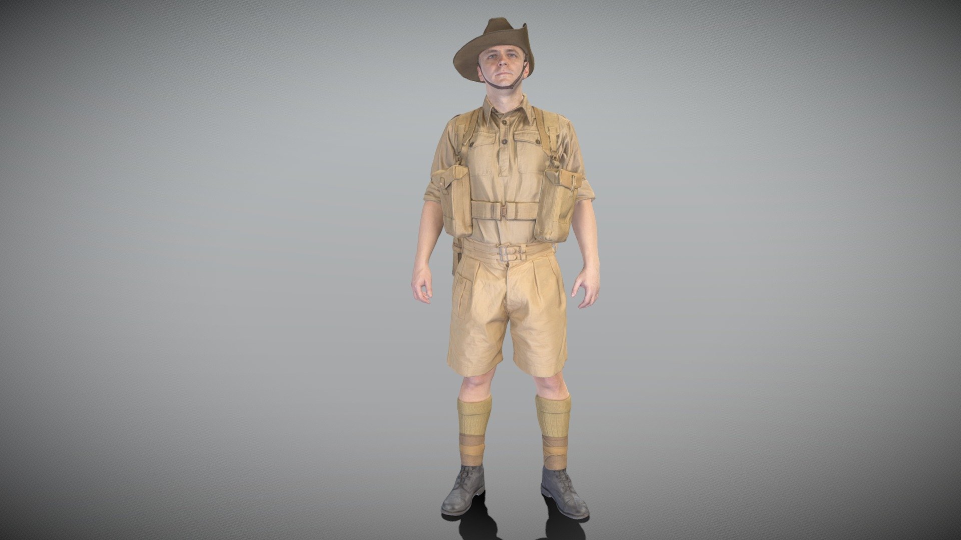 Australian infantryman character from WW2 272