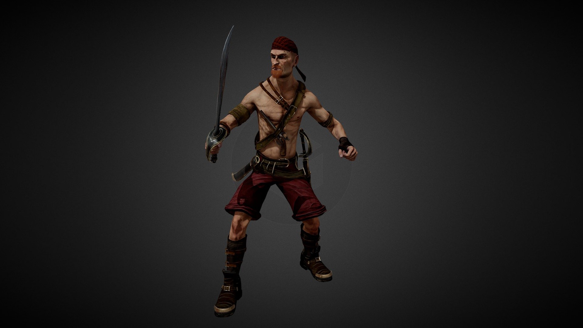 Pirate 2 - 3D model by A.sharipov [0ab2571] - Sketchfab