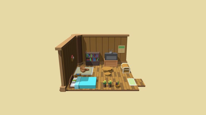 Harvest Moon House 3D Model