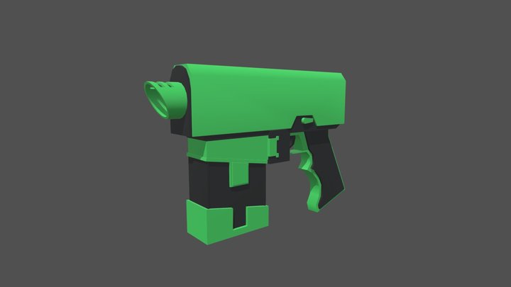 3D Low Poly SMG (Game Ready) 3D Model