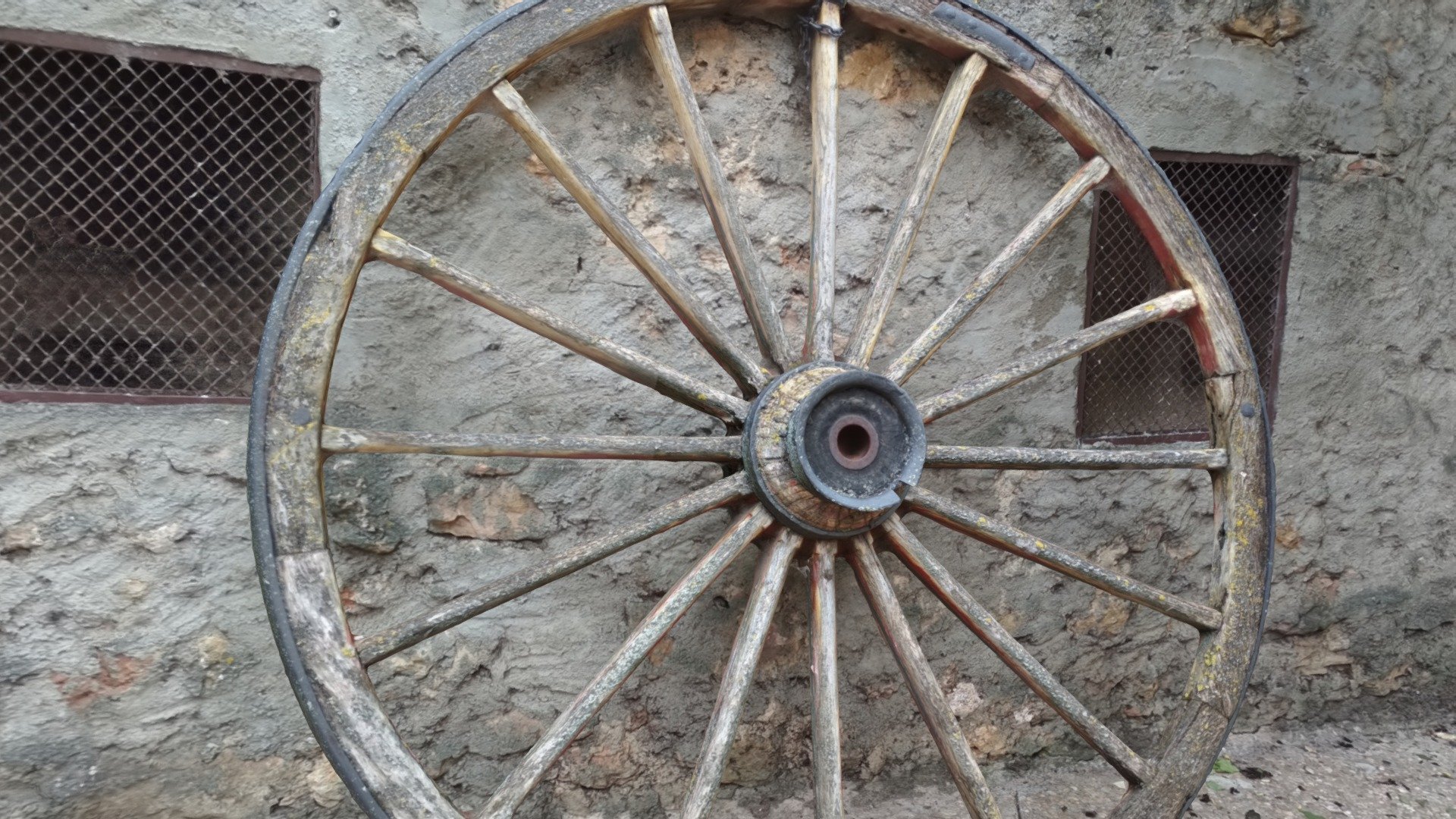 Rueda Carro - Old Wheel - Download Free 3D model by CarlosR (@crubio ...