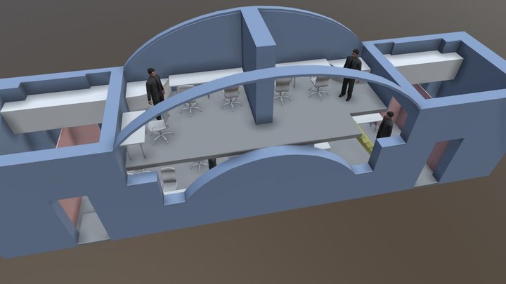 OFFICE PLAN 3D Model