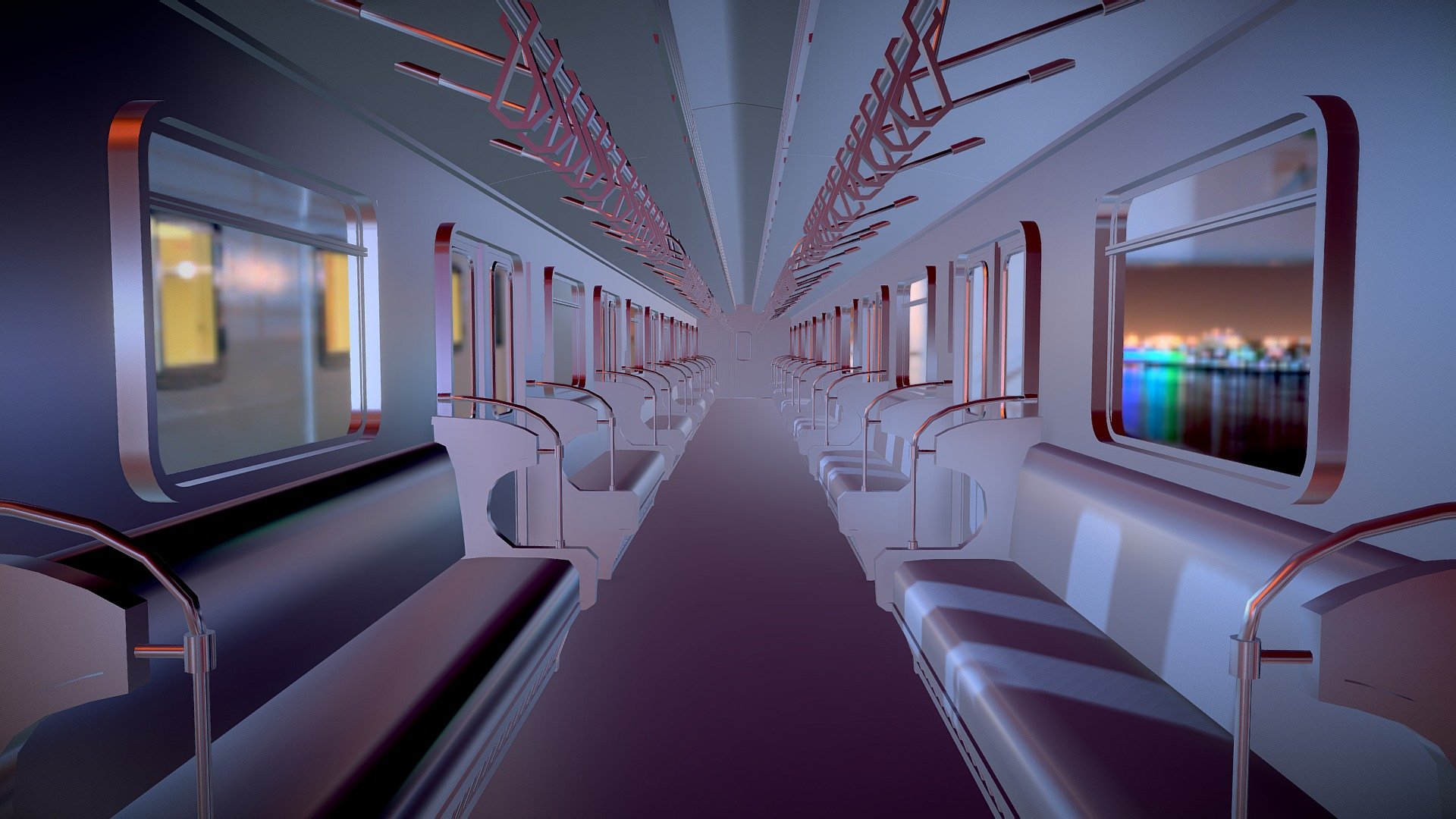 Subway / Train - 3D model by fringaa [0ab3f1b] - Sketchfab