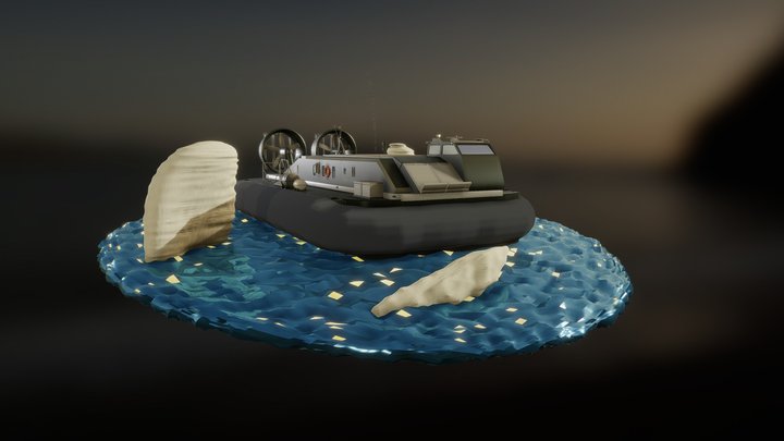 Hovercraft Draft 3D Model