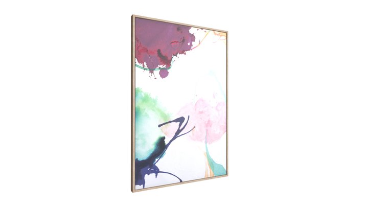 Abstract Party Canvas Multicolor - A12199 3D Model