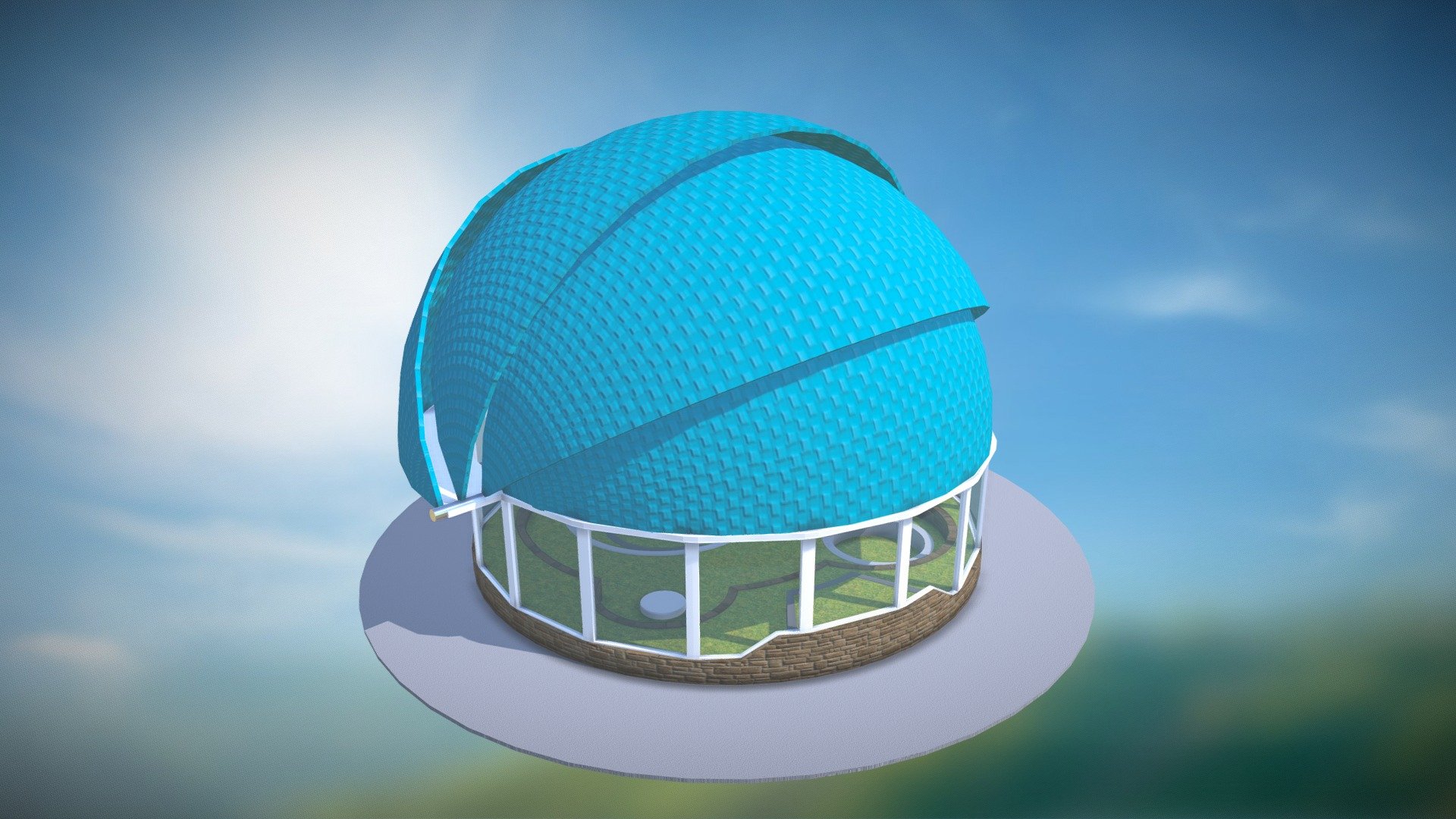 Projet de Dôme d'échange par Manutan — Sketchfab embed 3D viewer