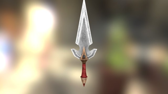 2016 - Hand Painted Dagger 3D Model