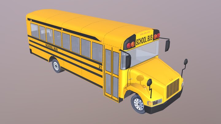 School Bus 3D Model