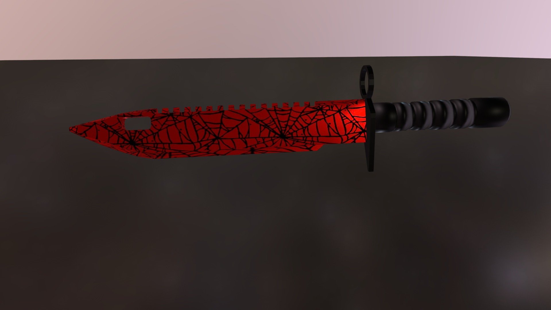 Bayonet-knife  skin: bloody web
