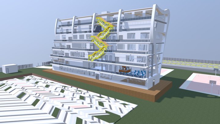 Escuela Universidad 3D Model