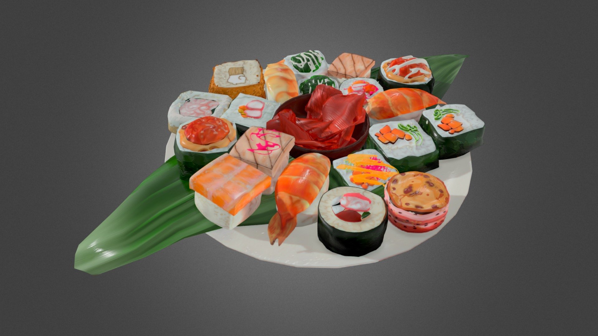 sushi play set - 3D model by Das_Xenon [0ab8545] - Sketchfab