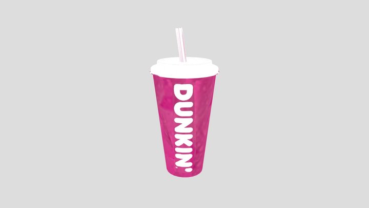 Dunkin Cup 22oz 3D Model
