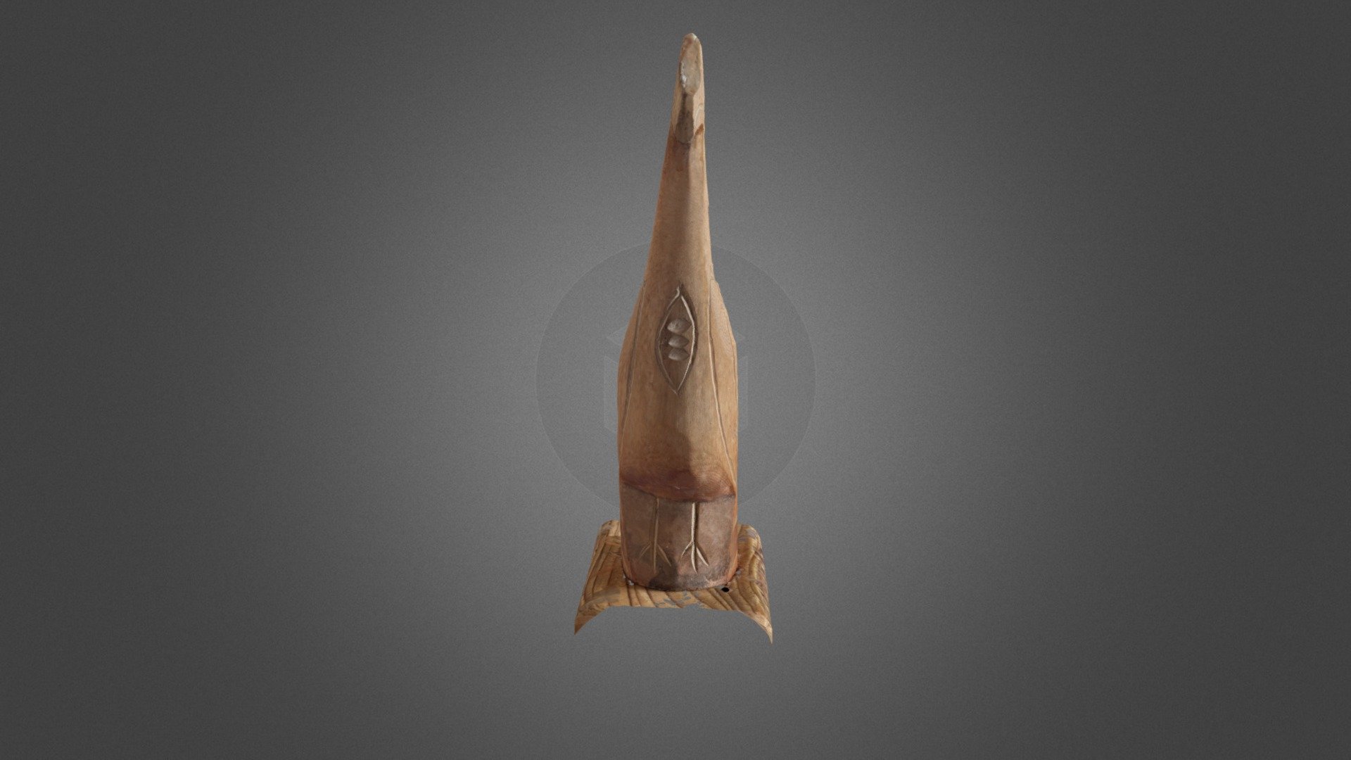Wooden African Bird