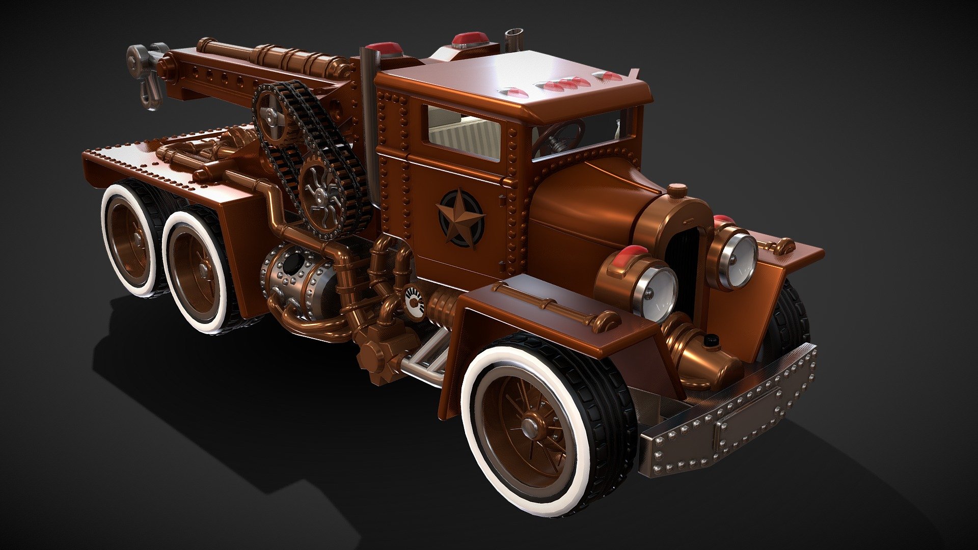 Hot Wheels Steam Punk Truck Steampunk Truck - 3D model by dailidgleb ...