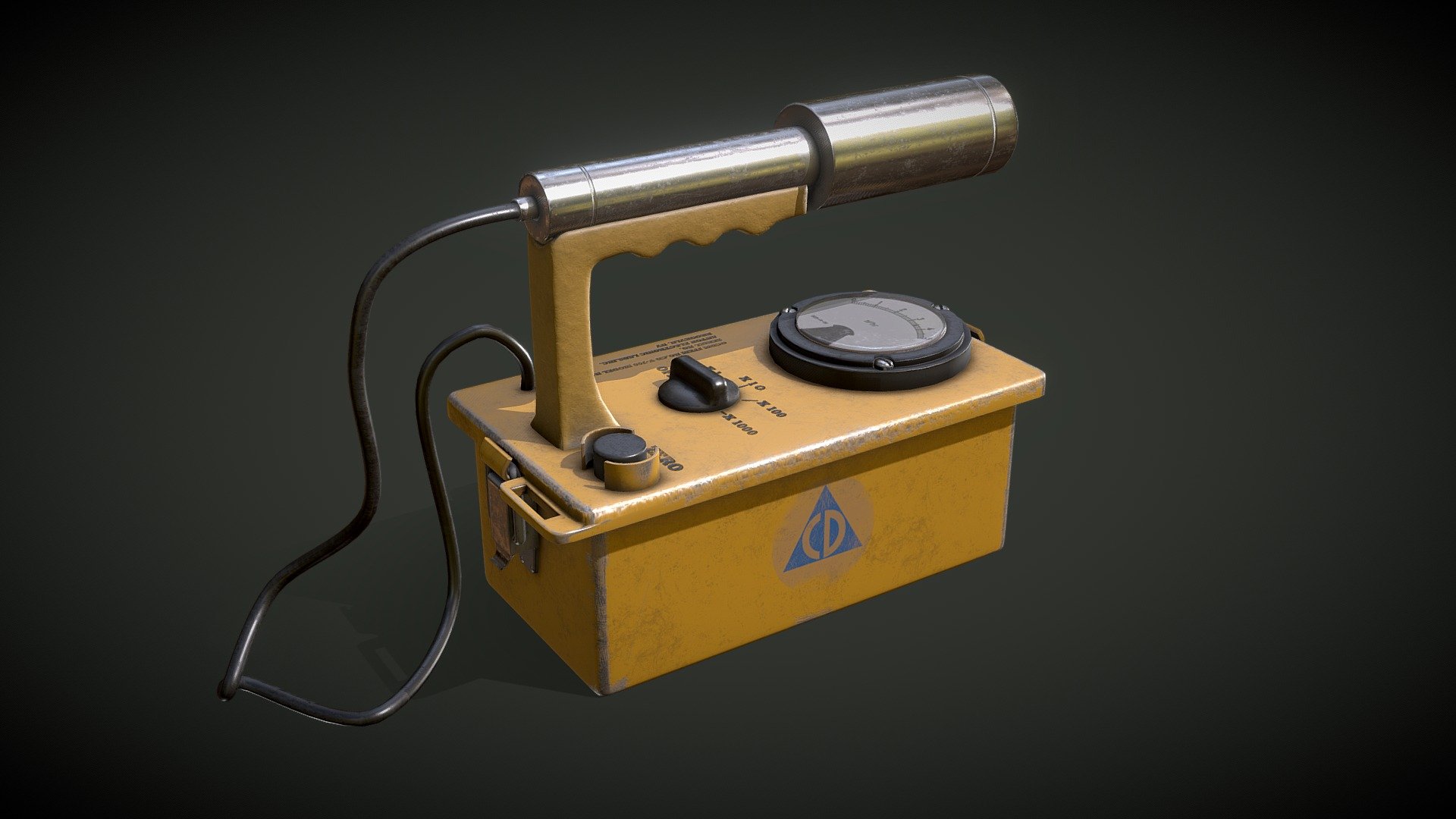 Civil Defense Geiger-Counter - Download Free 3D model by Steven Janes  (@Ebethrone) [0abaa2a]
