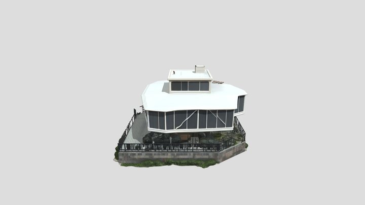 Casa Octogonal Moderna – Gratis 3D-model STL