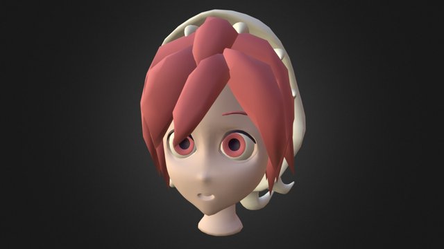 Dragirl head 3D Model