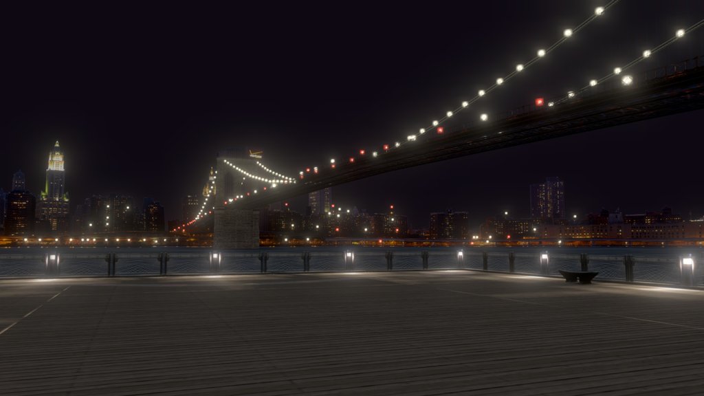 Brooklyn Bridge At Night
