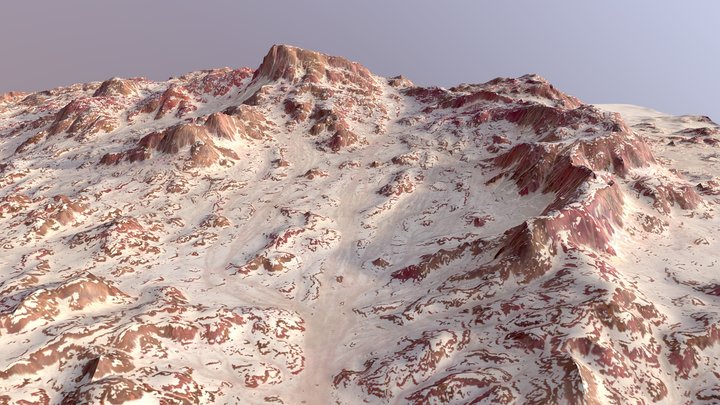 Rocky Desert - Terrain 3D Model