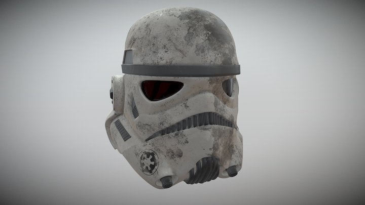 Storm Trooper Helmet 3D Model