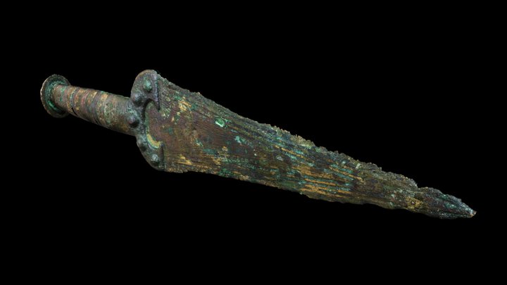 Bronze dagger from Lausanne - 2000 BC 3D Model