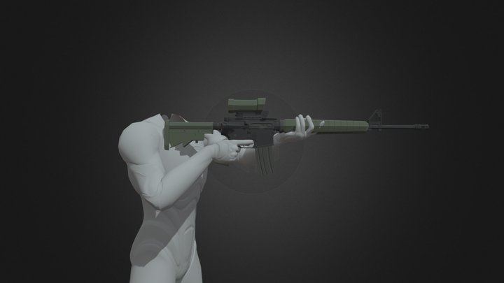 MoCap AR Weapon Animations A 3D Model