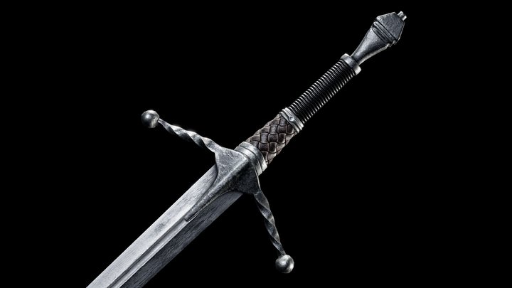 Bastard sword | Lowpoly 3D Model