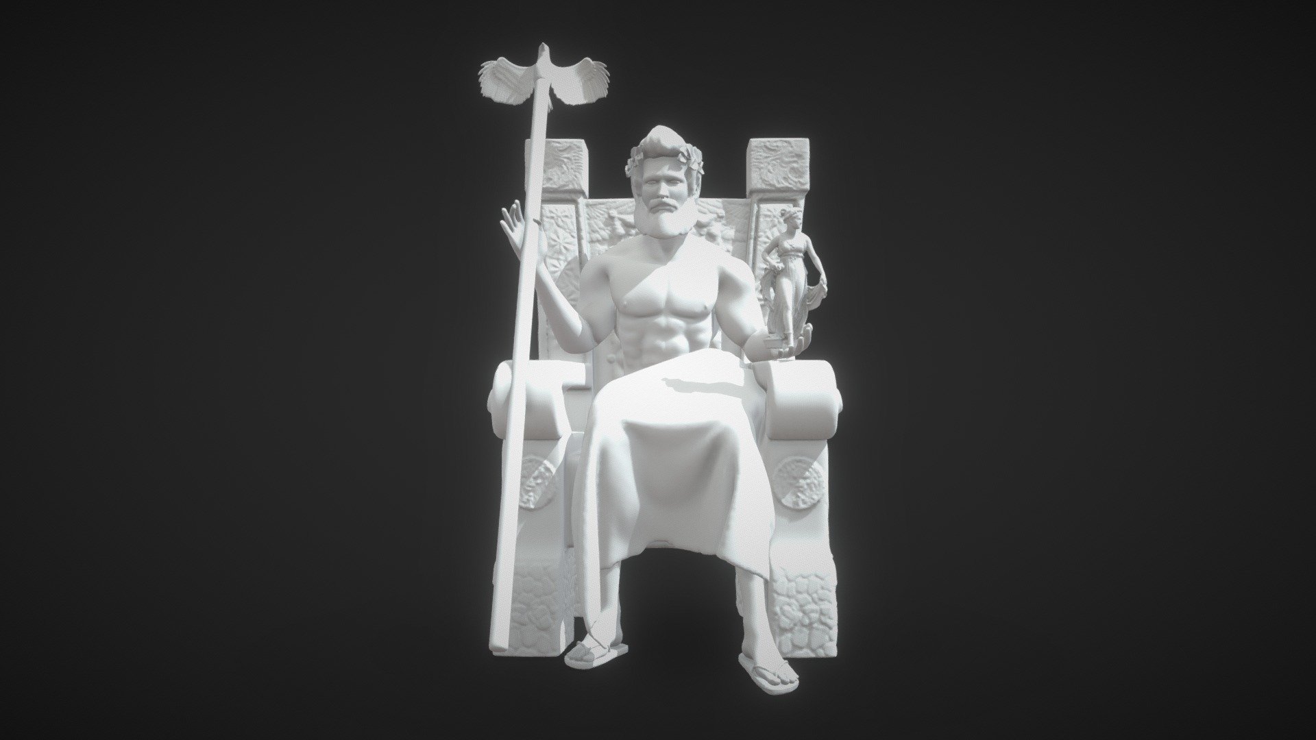 The Statue Of Zeus - Buy Royalty Free 3D Model By RuslanOz (@KarinaOz ...