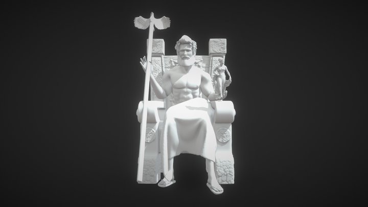 The Statue of  Zeus 3D Model