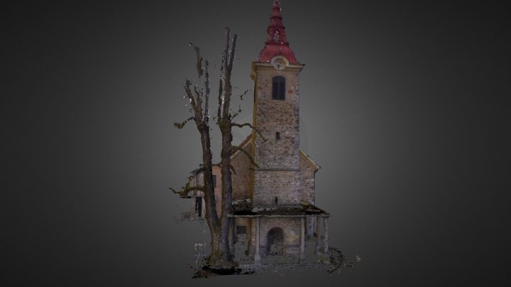 Stara cerkev 3D Model