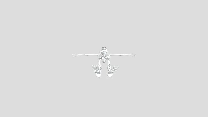Skeleton_body (lowpoly no texture) 3D Model