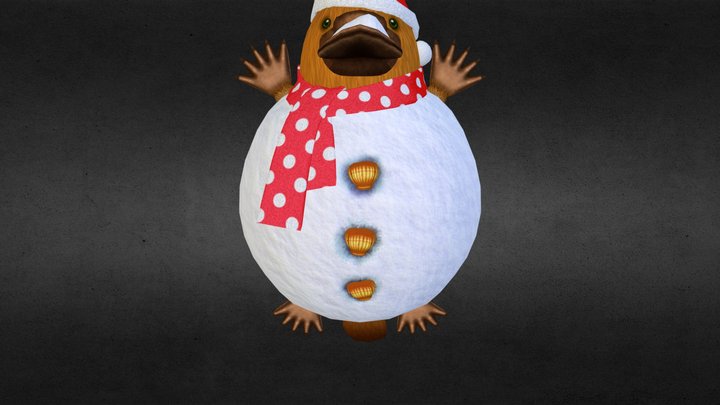 Platypus in Snowball - UCAC4 3D Model