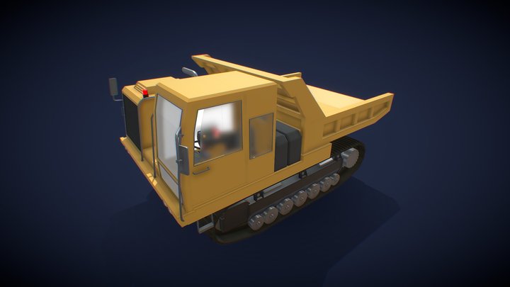 construction_truck_lowpoly_V1 3D Model