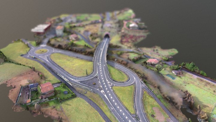Igorre. Nodo de carreteras 3D Model